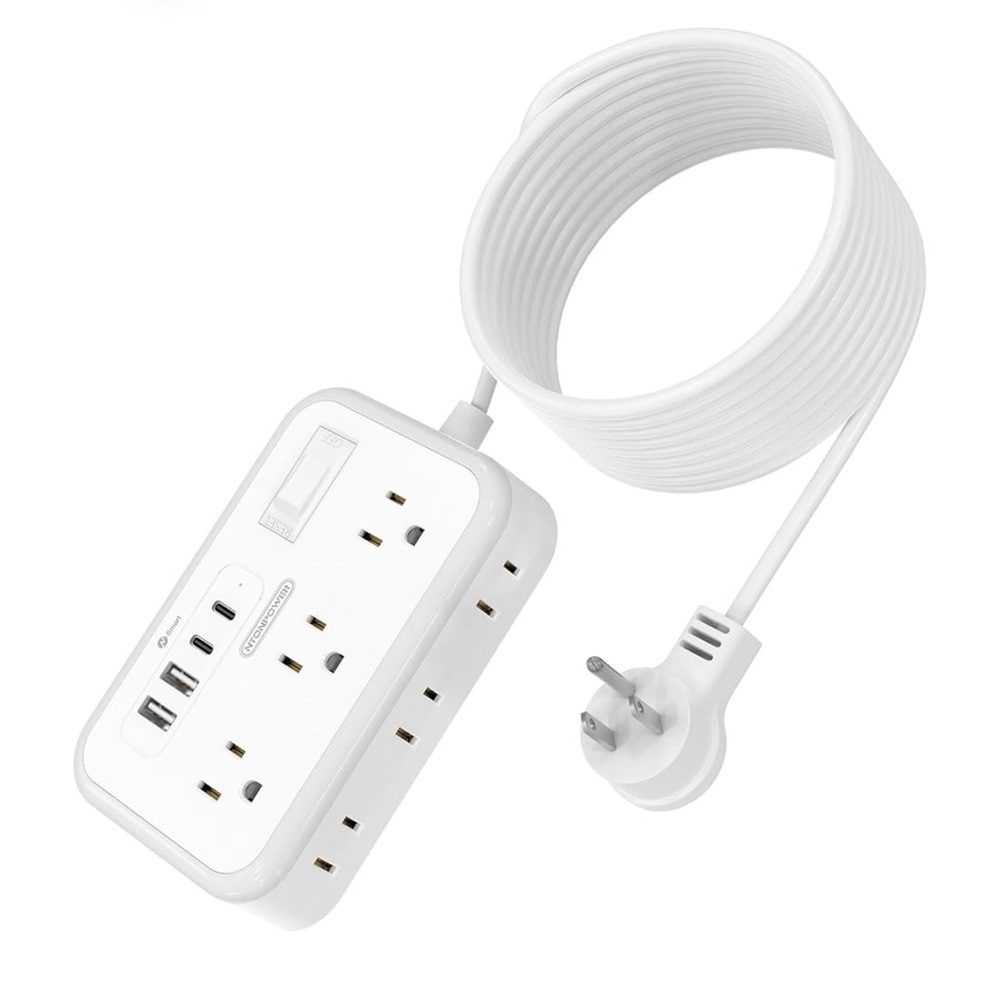 Extension Cord 15 ft, Surge Protector Power Strip